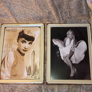 Audrey Hepburn & Marilyn Monroe Photo Decor